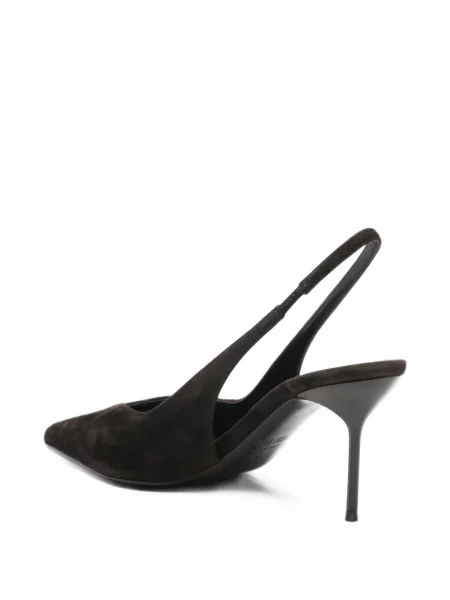 Pantofi cu toc Paris Texas slingback maro