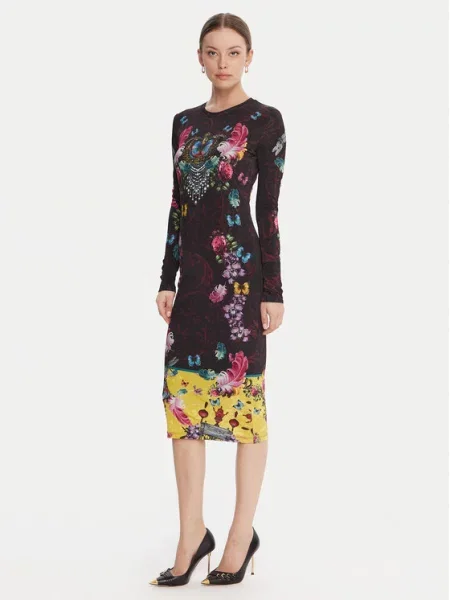 Versace Jeans Couture Φόρεμα καθημερινό μαύρο