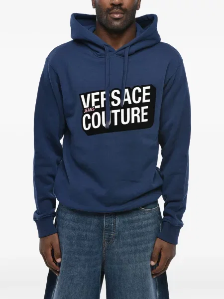 Hoodie Versace Jeans Couture μπλε