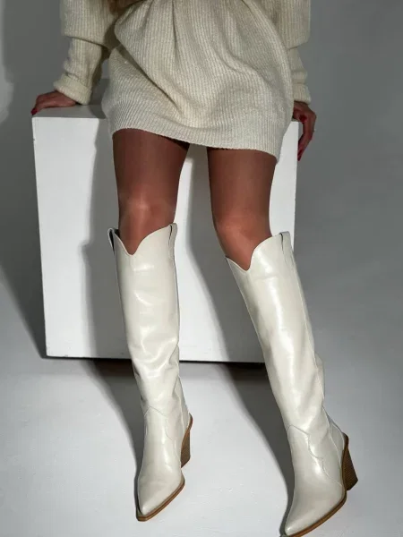 Сапоги 105.store белые