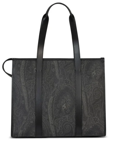 Geantă Etro cu model paisley gri