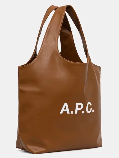 A.P.C Geantă shopper Ninon maro