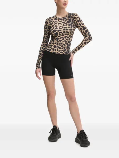 Lung tricou P.e Nation cu imagine cu model leopard