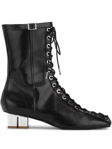 Botine Ganni din piele negru