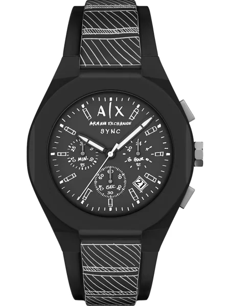 Armani Exchange zegarek Sync czarny