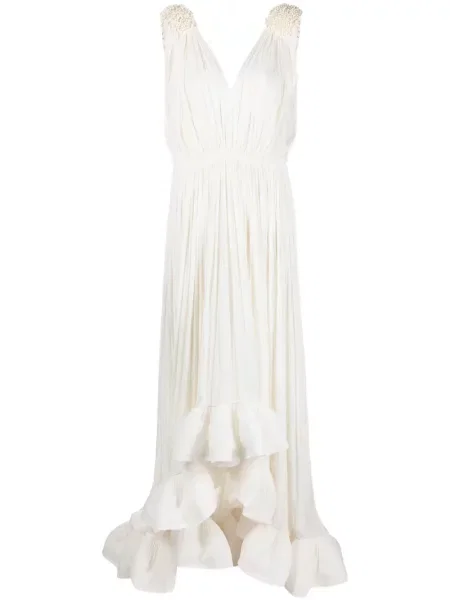 Rochie fără mâneci Lanvin fără mâneci de costum alb