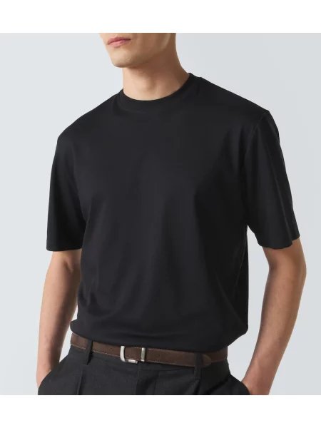 Tricou Agnona din jerseu negru
