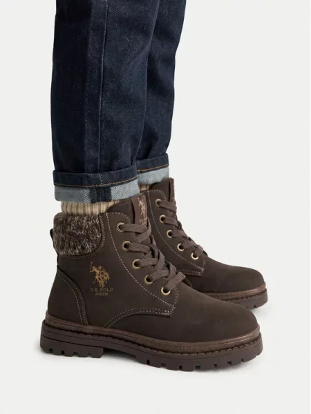 U.S. Polo Assn. Trzewiki ciemny brązowy