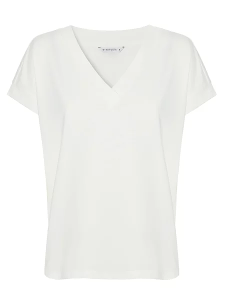 TATUUM Tricou Masel murdar alb