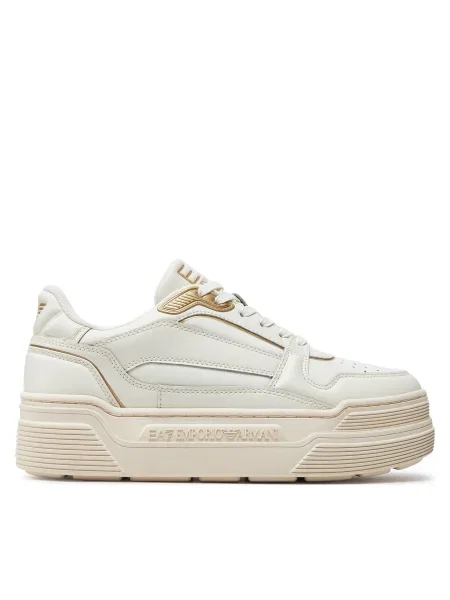 Emporio Armani sneakers bej alb