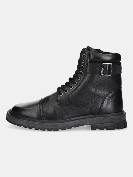 Botine Medicine din piele negru