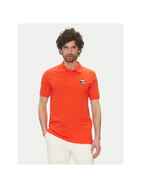 KARL LAGERFELD Polo Regular Fit κόκκινο
