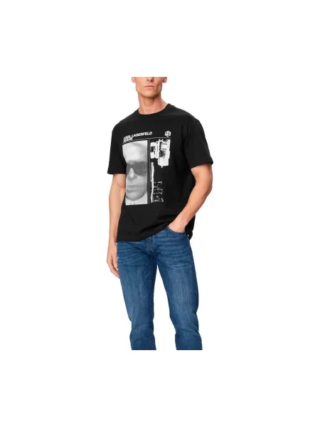 Karl Lagerfeld Jeans Tricou negru