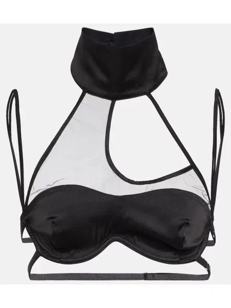 Sutien Didu din satin negru