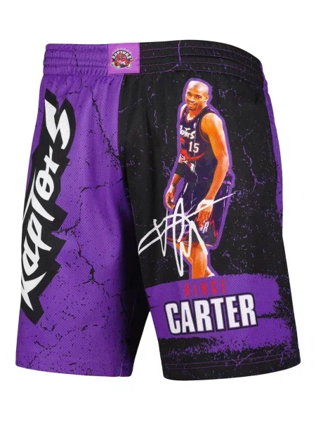 Pantaloni scurți Mitchell & Ness violet