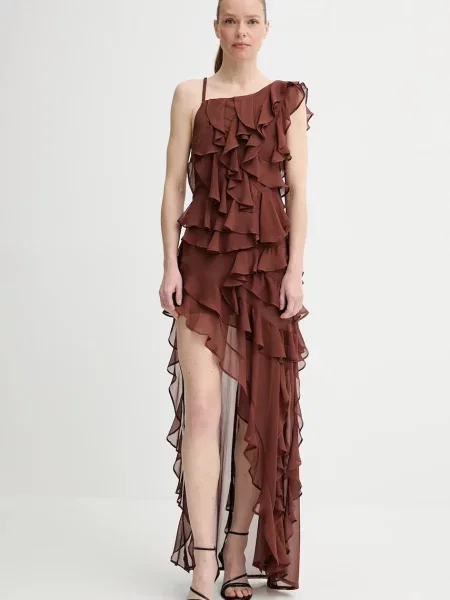 Alohas sukienka Isabelle maxi prosta brązowy