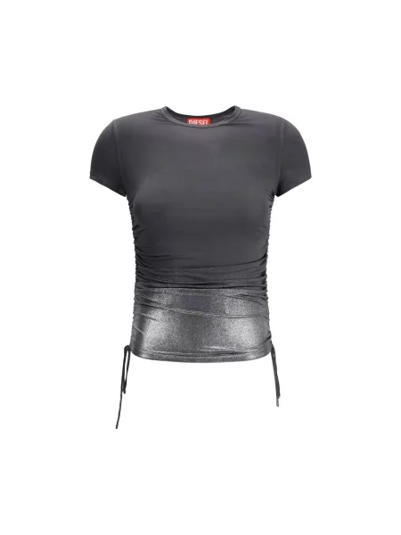 Koszulka Diesel z dżerseju szara