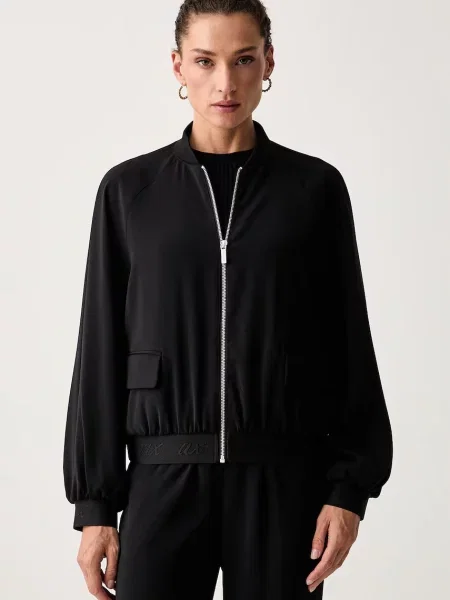 Armani Exchange geacă bomber pentru femei negru