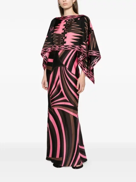 Rochie Pucci de mătase cu imagine negru