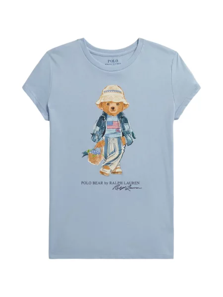 Koszulka polo dziecięca Polo Ralph Lauren niebieska