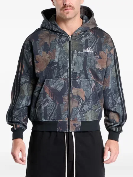 Șosete Adidas cu dungi cu tepi plasă maro