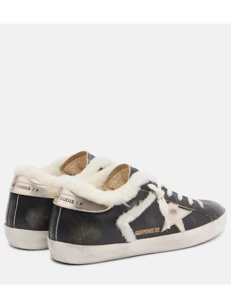 Sneakerși Golden Goose din piele negru