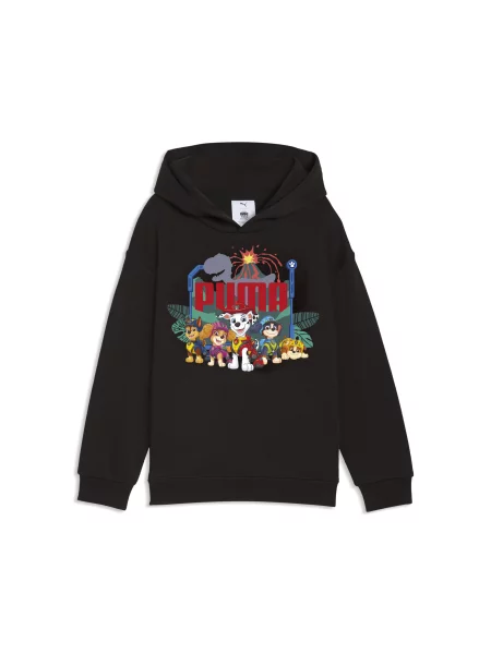 Bluza z kapturem i grafiką PUMA × PAW PATROL Akcesoria czarny