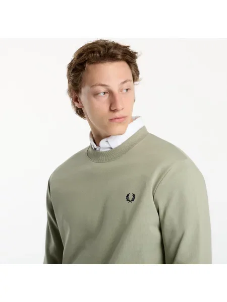 Φούτερ FRED PERRY Crew Neck Sweatshirt Seagrass L