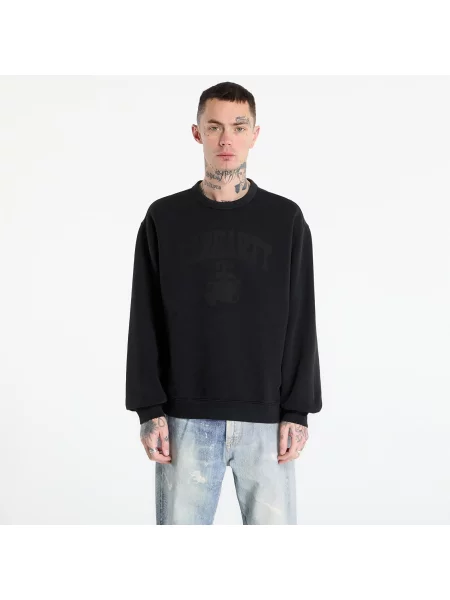 Mikina Carhartt WIP Faded Pond Corps Sweat UNISEX Black S černá