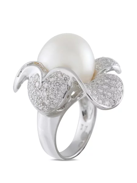 Inel Lb Exclusive cu perle cu model floral