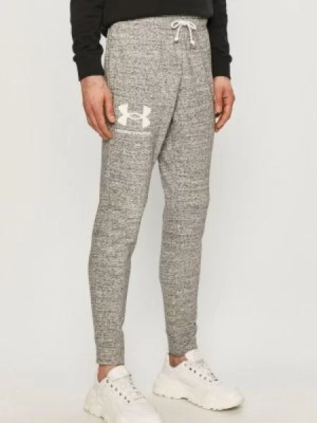 Панталони Under Armour с изчистен дизайн сиво
