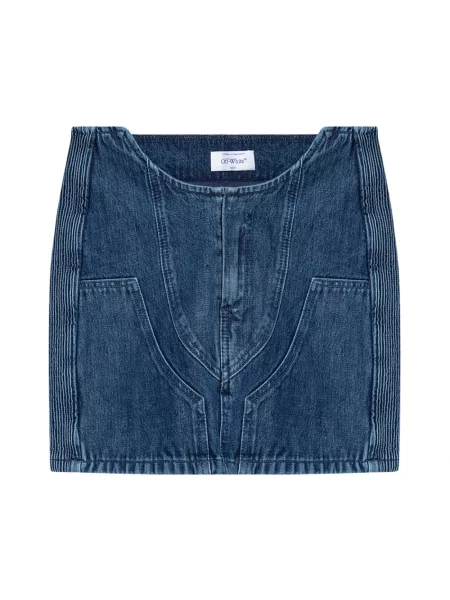 Spódnica mini Off-white z dziurami biała