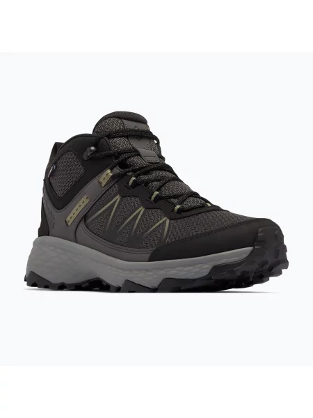 Ghete de trekking pentru bărbați Columbia Peakfreak Rush Mid Outdry dark grey/stone green gri