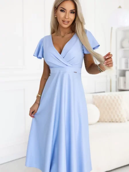 Rochie midi Numoco albastru
