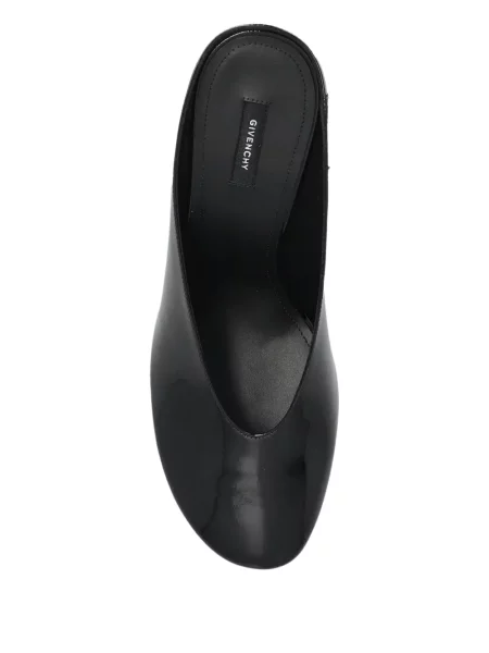 Papuci tip mules Givenchy din piele de lac negru