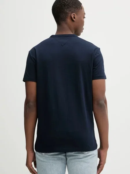 Tričko Tommy Jeans tmavomodrá s aplikací