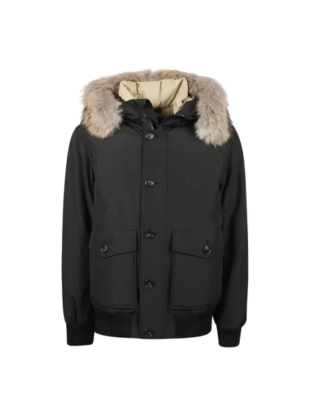 Kurtka bomber Woolrich polarowy czarny