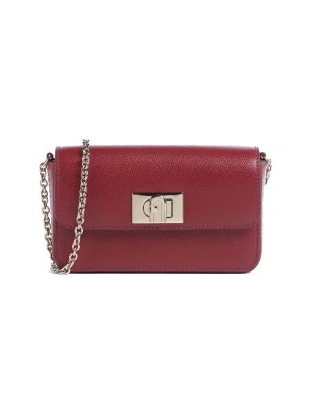 Furla De piele geantă poștaș FURLA MINI roșu