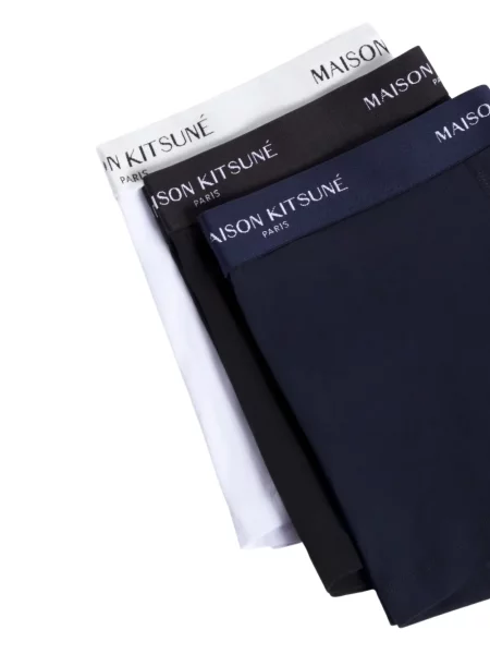 Șosete Maison Kitsune cu autograf albastru