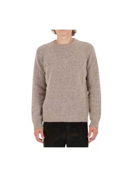 Sweter Roberto Collina brązowy