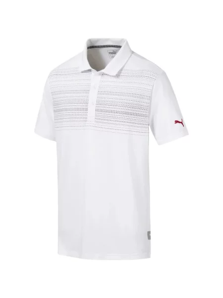 Golf tricou polo Puma alb