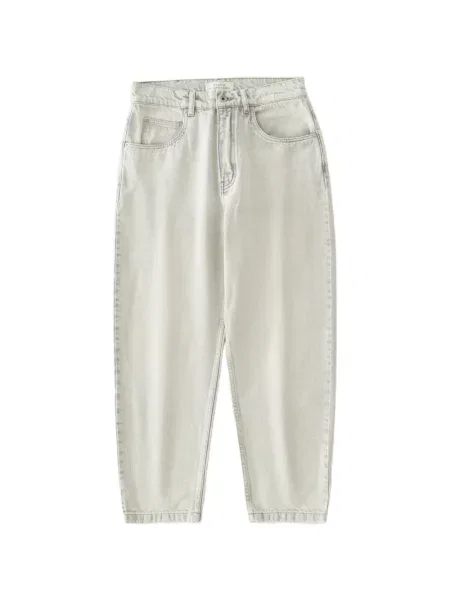 Pantaloni Studio Nicholson cu 5 buzunare conici gri