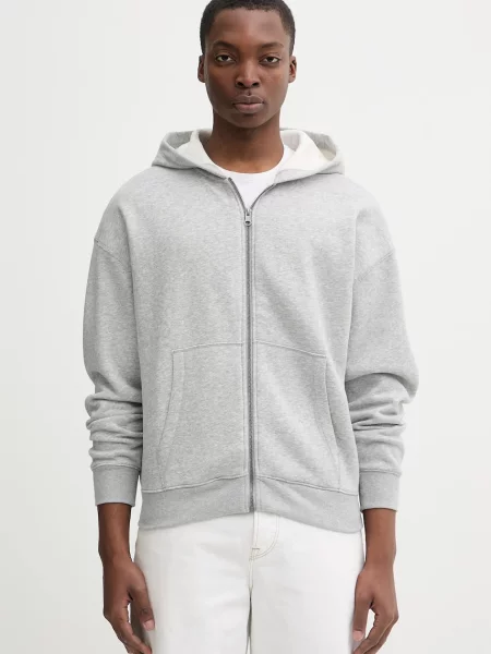 Pulover Hollister Co. s kapuco siva