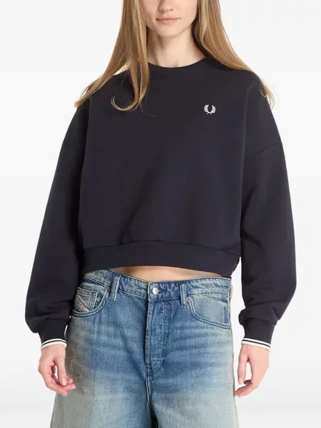 Hanorac Fred Perry cu broderie albastru