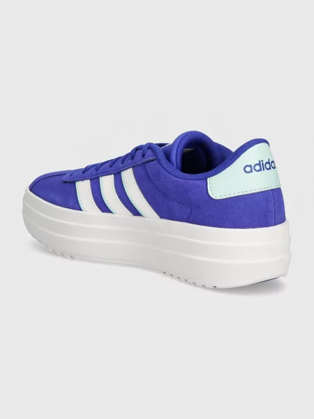 Semišové sneakers boty adidas Vl Court modré
