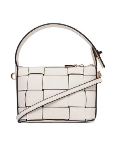 Guess Ročna torba Maylee Mini bela