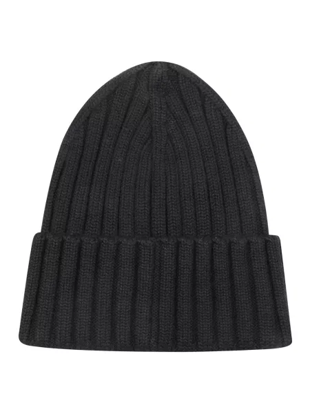Czapka Moncler wełniana czarna