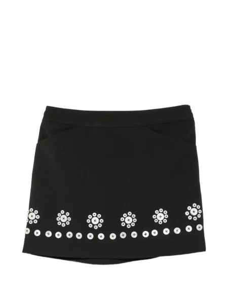 Fusta mini Stine Goya cu model floral negru