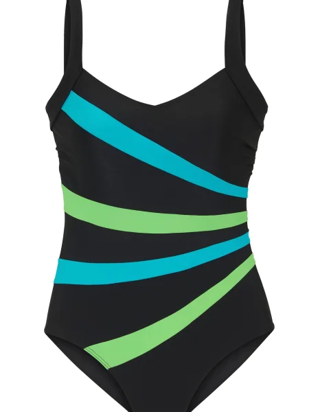LASCANA Costum de baie întreg albastru / verde negru