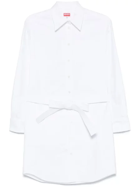 Rochie tip cămașă Kenzo de costum alb
